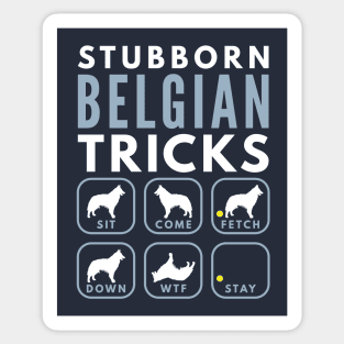 Stubborn Belgian Tervuren Tricks - Dog Training Sticker